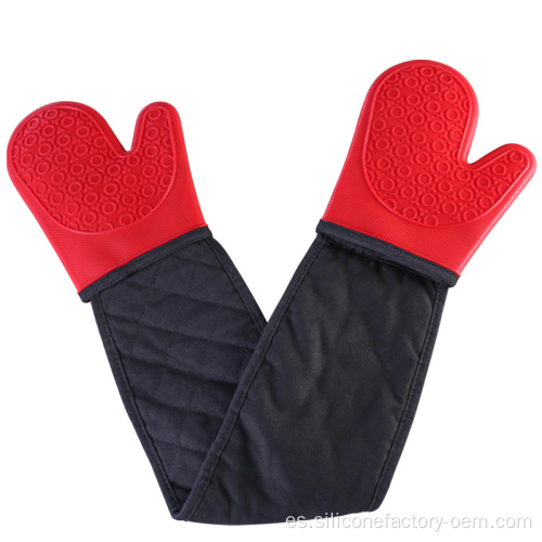 Guantes de horno de silicona estampados de cocina personalizada